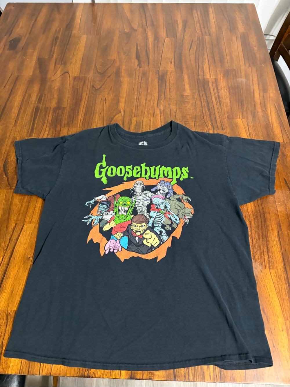 Goosebumps Black Graphic Tee for Kids